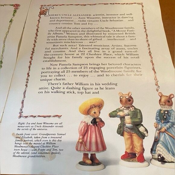 Vintage Woodmouse Family Catalog Booklet Franklin 1985 - Picture 4 of 7